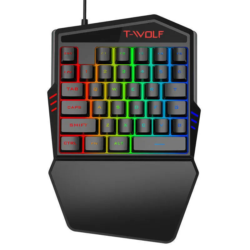 VoltDeck T19 One-Handed Ergonomic RGB Gaming Keypad