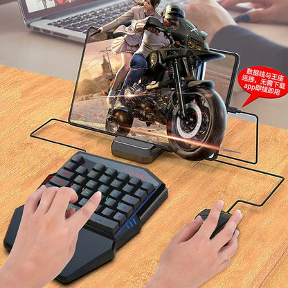 VoltDeck T19 One-Handed Ergonomic RGB Gaming Keypad