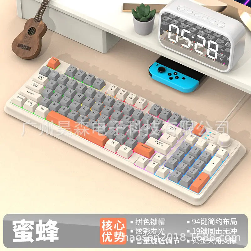 VoltDeck K82 Retro RGB Gaming Keyboard