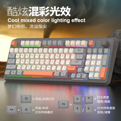 VoltDeck K82 Retro RGB Gaming Keyboard