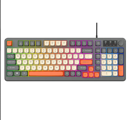 VoltDeck K98 Pro 98-Key Compact Gaming Keyboard (Mechanical Feel & RGB)