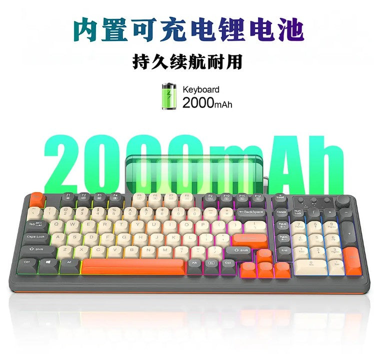 VoltDeck K98 Pro 98-Key Compact Gaming Keyboard (Mechanical Feel & RGB)
